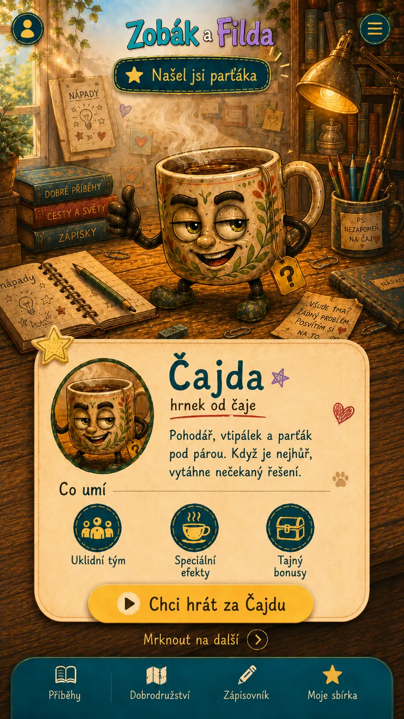 Čajda – hrnek od čaje