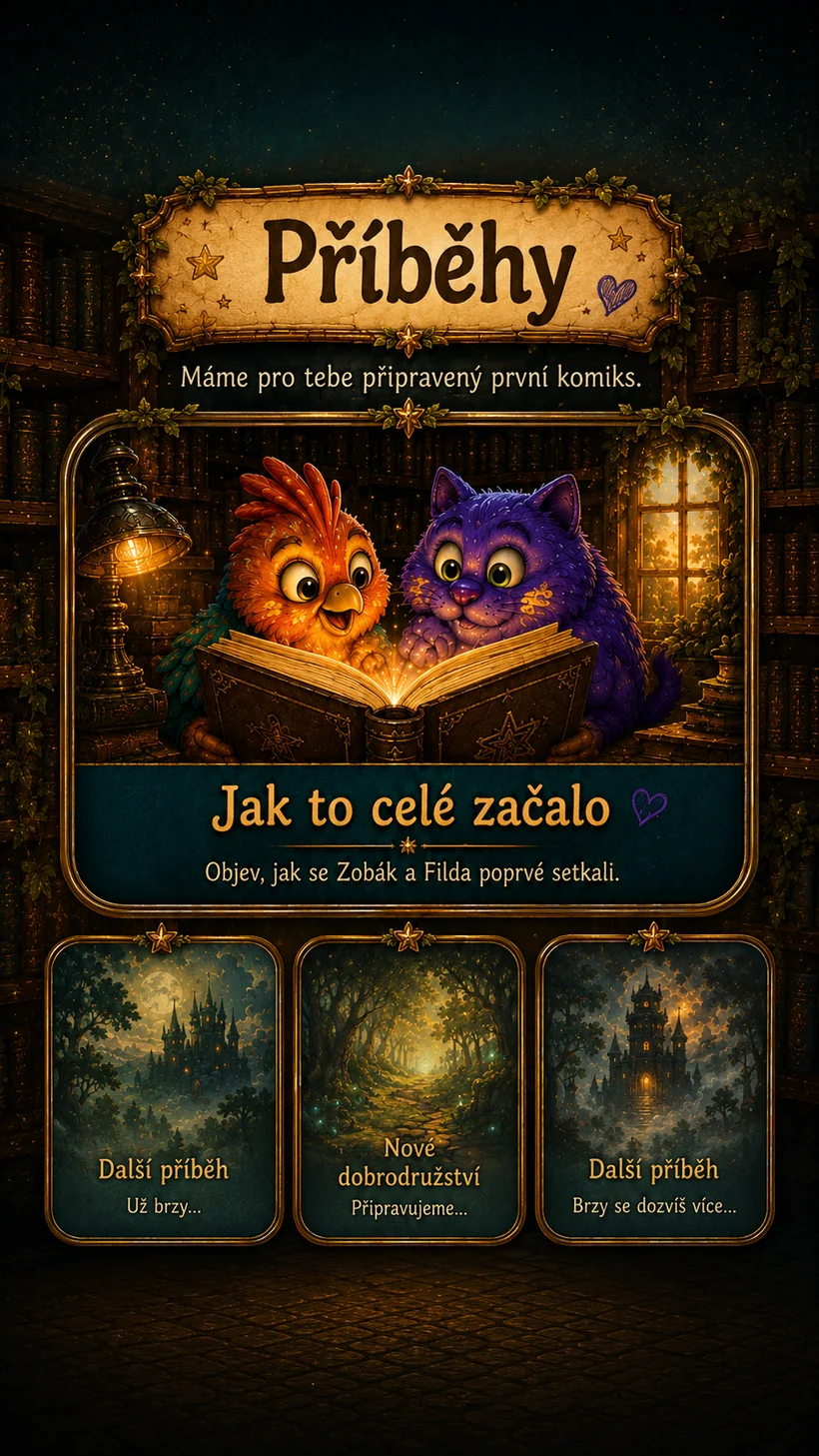 Příběhy - máme pro tebe připravený první komiks